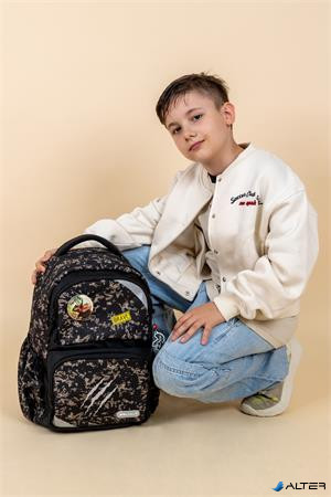 Iskolatáska, cipzáras, BELMIL 'Maxi Pack Dinosaur World', dinoszaurusz