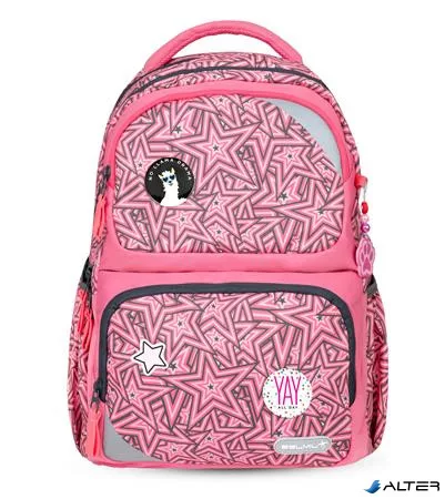 Iskolatáska, cipzáras, BELMIL 'Maxi Pack Love Stars', csillagok