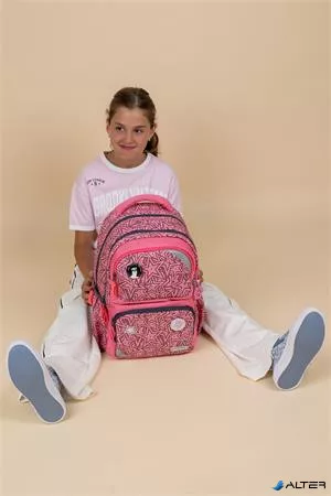 Iskolatáska, cipzáras, BELMIL 'Maxi Pack Love Stars', csillagok