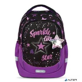   Iskolatáska, cipzáras, BELMIL 'Leisure Plus Sparkle like a Star', csillagok