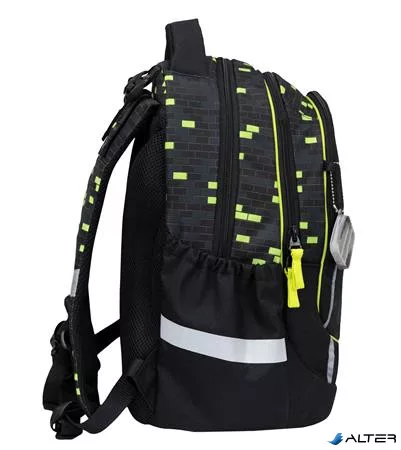 Iskolatáska, cipzáras, BELMIL 'Leisure Plus Neon Play', neon kontroller