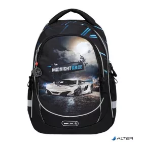   Iskolatáska, cipzáras, BELMIL 'Leisure Plus Midnight Turbo', versenyautó