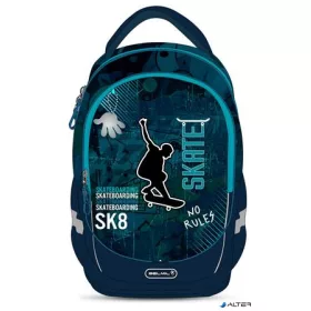   Iskolatáska, cipzáras, BELMIL "Leisure Plus Skate", gördeszka