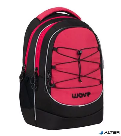 Hátizsák, cipzáras, BELMIL 'Boost Meteor', fekete-piros