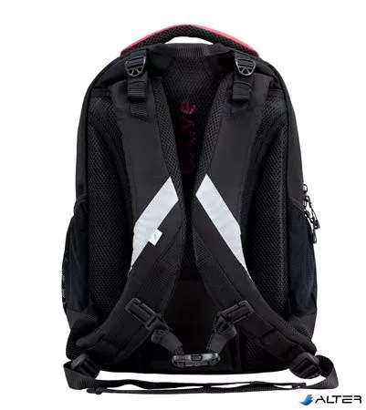 Hátizsák, cipzáras, BELMIL 'Boost Meteor', fekete-piros