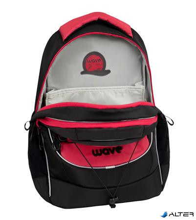 Hátizsák, cipzáras, BELMIL 'Boost Meteor', fekete-piros