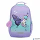 Iskolatáska, cipzáras, laptoptartóval, BELMIL 'Companion Serenity', lila, pillangó