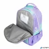Iskolatáska, cipzáras, laptoptartóval, BELMIL "Companion Serenity", lila, pillangó