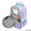 Iskolatáska, cipzáras, laptoptartóval, BELMIL "Companion Serenity", lila, pillangó
