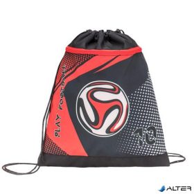   Tornazsák, BELMIL '10 Football', fekete-piros, foci