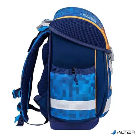 Iskolatáska, fémcsat, BELMIL "Classy Bulldozer", munkagép