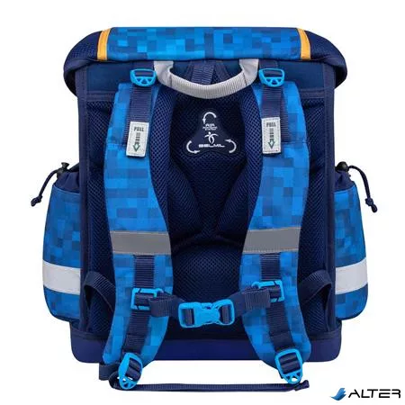 Iskolatáska, fémcsat, BELMIL "Classy Bulldozer", munkagép