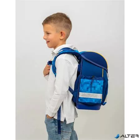 Iskolatáska, fémcsat, BELMIL "Classy Bulldozer", munkagép