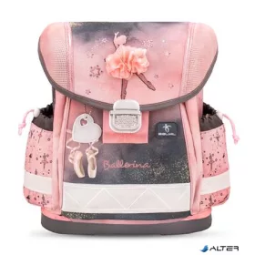   Iskolatáska, fémcsat, BELMIL 'Classy Ballerina', fekete-rózsaszín, balerina