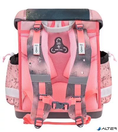 Iskolatáska, fémcsat, BELMIL 'Classy Ballerina', fekete-rózsaszín, balerina