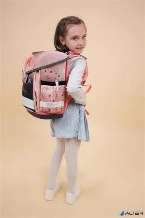 Iskolatáska, fémcsat, BELMIL 'Classy Ballerina', fekete-rózsaszín, balerina