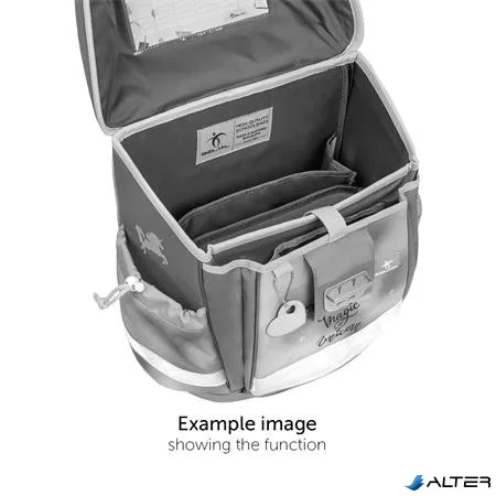 Iskolatáska, fémcsat, BELMIL 'Classy Ballerina', fekete-rózsaszín, balerina