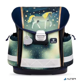   Iskolatáska, fémcsat, BELMIL "Classy Sparkling Unicorn", unikornis