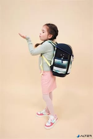 Iskolatáska, fémcsat, BELMIL "Classy Sparkling Unicorn", unikornis