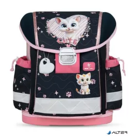   Iskolatáska, fémcsat, BELMIL "Classy Cute Kitten", cica