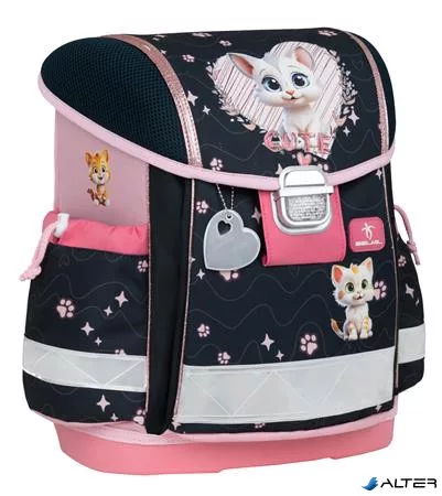 Iskolatáska, fémcsat, BELMIL "Classy Cute Kitten", cica