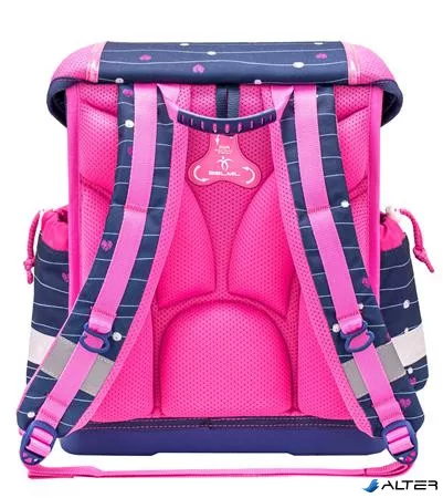 Iskolatáska, fémcsat, BELMIL 'Classy Simple Hearts', rózsaszín szív