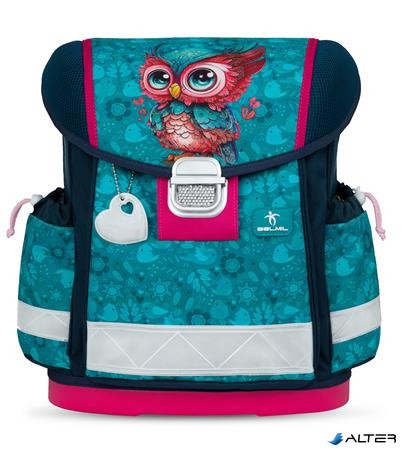Iskolatáska, fémcsat, BELMIL "Classy Cute Owl", bagoly