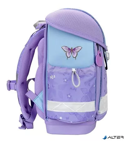 Iskolatáska, fémcsat, BELMIL 'Classy Purple Blue Butterfly', pillangó