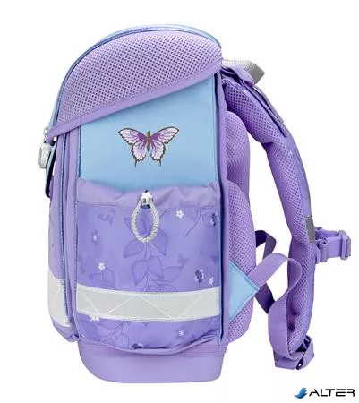 Iskolatáska, fémcsat, BELMIL 'Classy Purple Blue Butterfly', pillangó