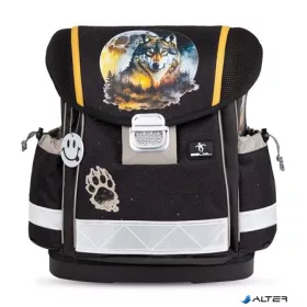   Iskolatáska, fémcsat, BELMIL 'Classy Moonless Night', farkas