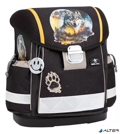 Iskolatáska, fémcsat, BELMIL 'Classy Moonless Night', farkas