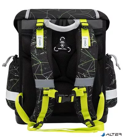 Iskolatáska, fémcsat, BELMIL 'Classy Black Panther', fekete párduc