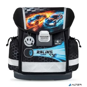   Iskolatáska, fémcsat, BELMIL 'Classy Race it', versenyautó