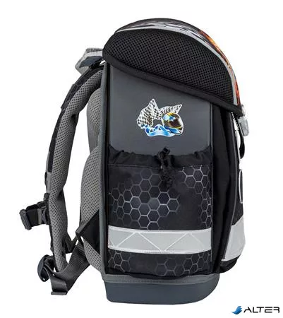 Iskolatáska, fémcsat, BELMIL 'Classy Race it', versenyautó