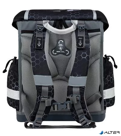 Iskolatáska, fémcsat, BELMIL 'Classy Race it', versenyautó