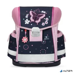   Iskolatáska, fémcsat, BELMIL 'Classy Midnight Butterfly', éjféli pillangó