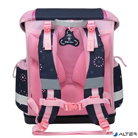 Iskolatáska, fémcsat, BELMIL 'Classy Midnight Butterfly', éjféli pillangó