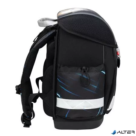 Iskolatáska, fémcsat, BELMIL 'Classy Midnight Turbo', versenyautó