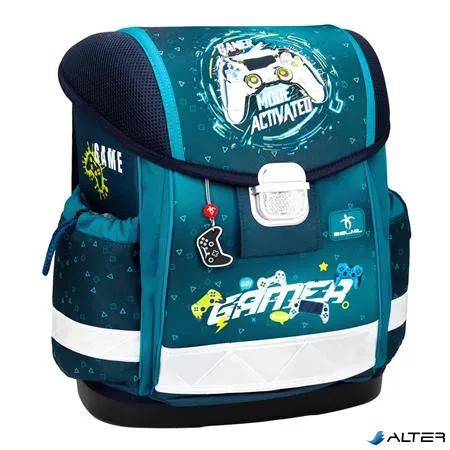 Iskolatáska, fémcsat, BELMIL 'Classy Game Zone', kontroller