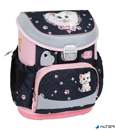 Iskolatáska, fémcsat, BELMIL 'Mini-Fit Cute Kitten', cica