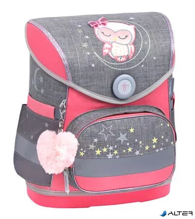 Iskolatáska, mágneszárral, BELMIL 'Compact Little Owl', bagoly