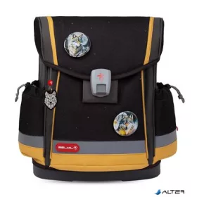   Iskolatáska, mágneszárral, BELMIL 'Classy Plus Wolves Sand', farkas