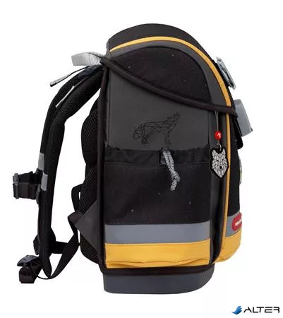 Iskolatáska, mágneszárral, BELMIL 'Classy Plus Wolves Sand', farkas