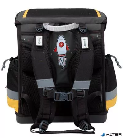 Iskolatáska, mágneszárral, BELMIL 'Classy Plus Wolves Sand', farkas