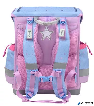 Iskolatáska, mágneszárral, BELMIL "Classy Plus Lavander", lila szivecske