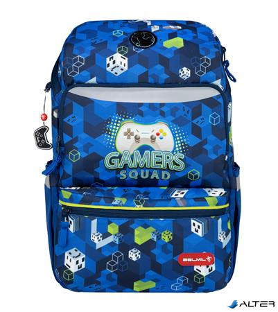 Iskolatáska, cipzáras, BELMIL 'Zippy Gamer Squad', gamer