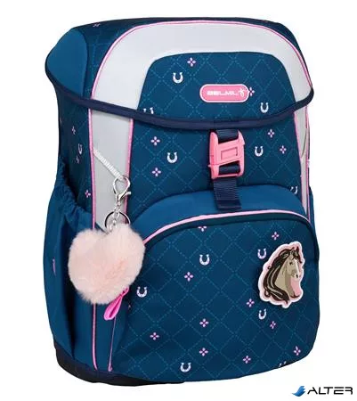 Iskolatáska, csatos, BELMIL "Maxi Meet your Horses", lópatkó