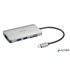 Dokkoló, 8 port, USB-C, KENSINGTON 'UH1400P'