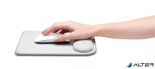 Egéralátét csuklótámasszal, géltöltésű, KENSINGTON "ErgoSoft™", szürke