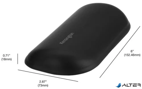 Csuklótámasz egérhez, géltöltésű, KENSINGTON "ErgoSoft™™", fekete